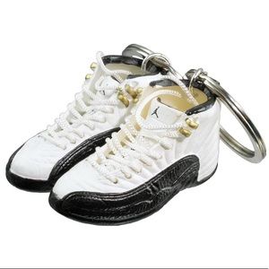 Jordan 12 Retro Taxi 3D Mini Sneaker Keychain